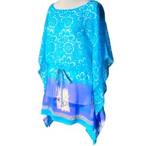 Caribbean Blue Swim Cover Up